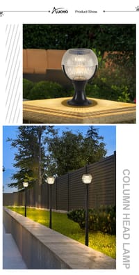 Auoyo Solar LED Light Courtyard Fence_img_5