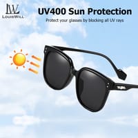 LouisWill UV400 Eyes Protection Day Night Dual Use Fashion Women Sunglass_img_3