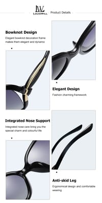 LouisWill UV400 Lens Protection Polarized Driving Sunglasse for Women_img_9