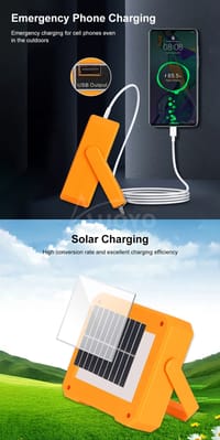 =999Auoyo LED Solar USB Rechargeable Waterproof Handheld  Portable Spotlight_img_9