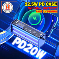 Professional PD22.5W DIY Battery Charger Case Fast Charging Case for 8PCS 18650 Polymer 20000mA Battery Charging Power Bank Box Battery Charger (Without Battery)_img_5