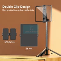 DoomHot Selfie Stick / Accessories Bluetooth Remote Dual Cell Phone Holder_img_1