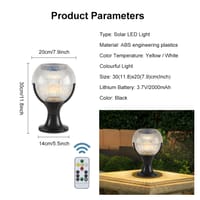 Auoyo Solar LED Light Courtyard Fence_img_2