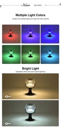 Auoyo Solar LED Light Courtyard Fence_img_7