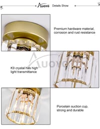 Auoyo Crystal Ceiling Lamp  Wall Lamp_img_6