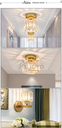 Auoyo Crystal Ceiling Lamp  Wall Lamp_img_8
