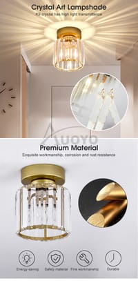 Auoyo Crystal Ceiling Lamp  Wall Lamp_img_9