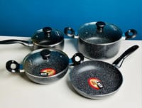 Kiam 7 Pieces Marble Die-Casting Cookware_img_0