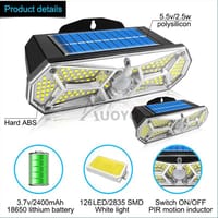 Auoyo LED Solar Lamp Wall Light_img_2