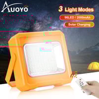 =999Auoyo LED Solar USB Rechargeable Waterproof Handheld  Portable Spotlight_img_1
