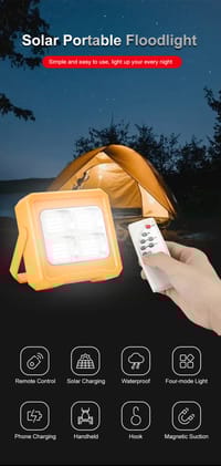 =999Auoyo LED Solar USB Rechargeable Waterproof Handheld  Portable Spotlight_img_6