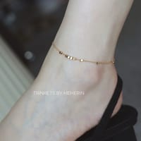 Minimal 8cube gold anklet_img_0