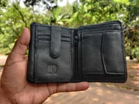 100% Original Premium Leather wallet Black & Chocolate_img_9