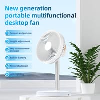 P6 Rechargeable USB Desktop Fan-White_img_4
