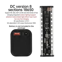 Fast Charging 8pcs 18650 Battery Power Bank Case Adjustable DC Voltage with White and RGB LED Light_img_1