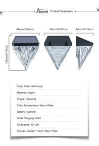 Auoyo Solar Lamp Solar Deck Lights_img_8