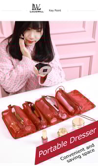 LouisWill Cosmetics Bag Cosmetics Item for Women Detachable Makeup Bags_img_10