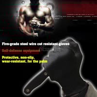 MAYTTO Cut Resistant Work Gloves Anti-Vibration Gloves Heat Resistant Knit_img_2