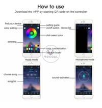 Vocoal LED Strip Lights RGB 60 150 LED_img_10