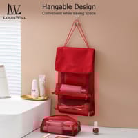 LouisWill Cosmetics Bag Cosmetics Item for Women Detachable Makeup Bags_img_3