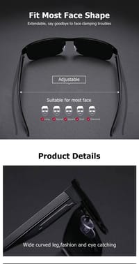 LouisWill Men Glasses Outdoor Sports Glasses_img_6