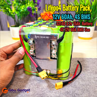 12V 60Ah LiFePO4 Battery Pack with 4S 100A BMS_img_5
