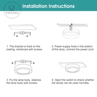 Vocoal LED Aluminum Drop Ceiling Lights_img_2