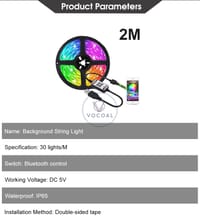 Vocoal LED Strip Lights RGB 60 150 LED_img_4