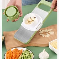 (vegetable cutter) Safe Mandoline Slicer for Kitchen Professional Cucumber Veggie Mandolin Slicer Hand Held Japanese Kitchen Chopping Artifact 5 in 1 Vegetable Potato Chip Slicer for Scalloped Potatoes Kitchen Slicer_img_3