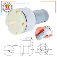 DC 12V Micro Vacuum Pump | 12W Low Noise Air Pump | Negative Pressure Mute Pump for Medical & Fish Tank Aeration_img_1