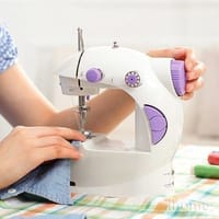 Portable Mini Sewing Machine – Dual-Speed, LED Light, Foot Pedal, Thread Cutter, 25 Threads – Compact Electric Stitch Tool for Beginners & Home Use_img_4