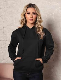 Winter Solid Color Ladies Hoodie_img_3