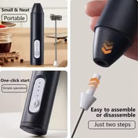 USB Rechargeable Milk Frother With 3 Speeds_img_4