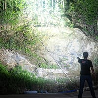 Auoyo light Keychain Torch Mini Telescopic Focusing light Strong Bright_img_2