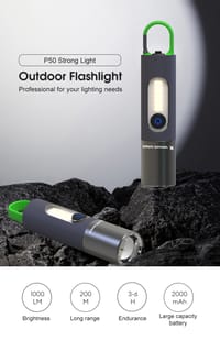 Auoyo light Keychain Torch Mini Telescopic Focusing light Strong Bright_img_8