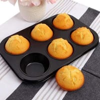 Cake Mold 6 Holes Small Muffin Cup Pan Bakeware_img_1