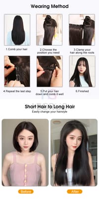 HEGRUS 60CM Wig Natural Wig Pad_img_7