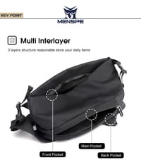 MENSPE Men Bag Nylon Chest Pack_img_7