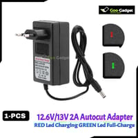 12.6V / 13V 2A Lithium-Ion Battery Charger Adapter | Auto-Cut Off | LED Indicator | 3S 18650 Smart Charger – Black_img_0