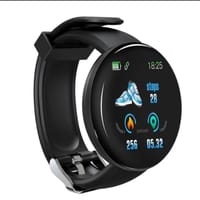 D18 Smart Watch Heart Rate Monitor Men's Women's Smartwatch Round Fitness Digital ..._img_6