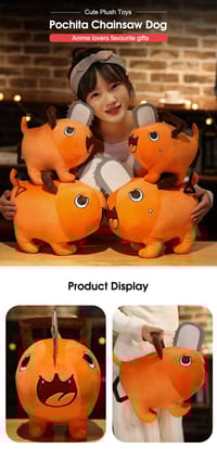 HelloKimi Plush Toys Chainsaw Anime Man_img_1