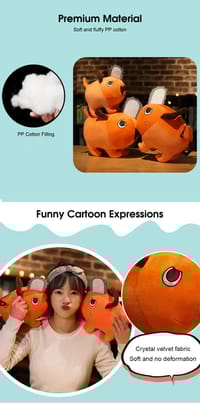 HelloKimi Plush Toys Chainsaw Anime Man_img_2