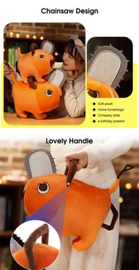 HelloKimi Plush Toys Chainsaw Anime Man_img_3