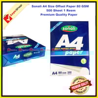 Sonali A4 Size Offset Paper 80 GSM  500 Sheet 1 Reem Premium Quality Paper_img_1