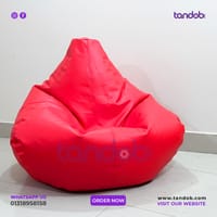 XXXL Gaming Bean Bag Chair - Red Color_img_1