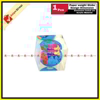 Paper weight Globe Design Dimension 5x5x5 cm Acrylic Material Random Design_img_2