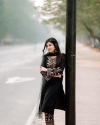 Black Kurti Set_img_2