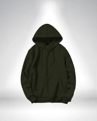 Premium Solid Olive Green Hoodie_img_0