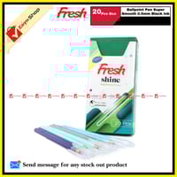 Fresh Shine Ballpoint Pen Super Smooth 0.5mm Black Ink (20 pcs Box)_img_0