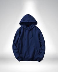 Premium Solid Navy Blue Hoodie_img_0